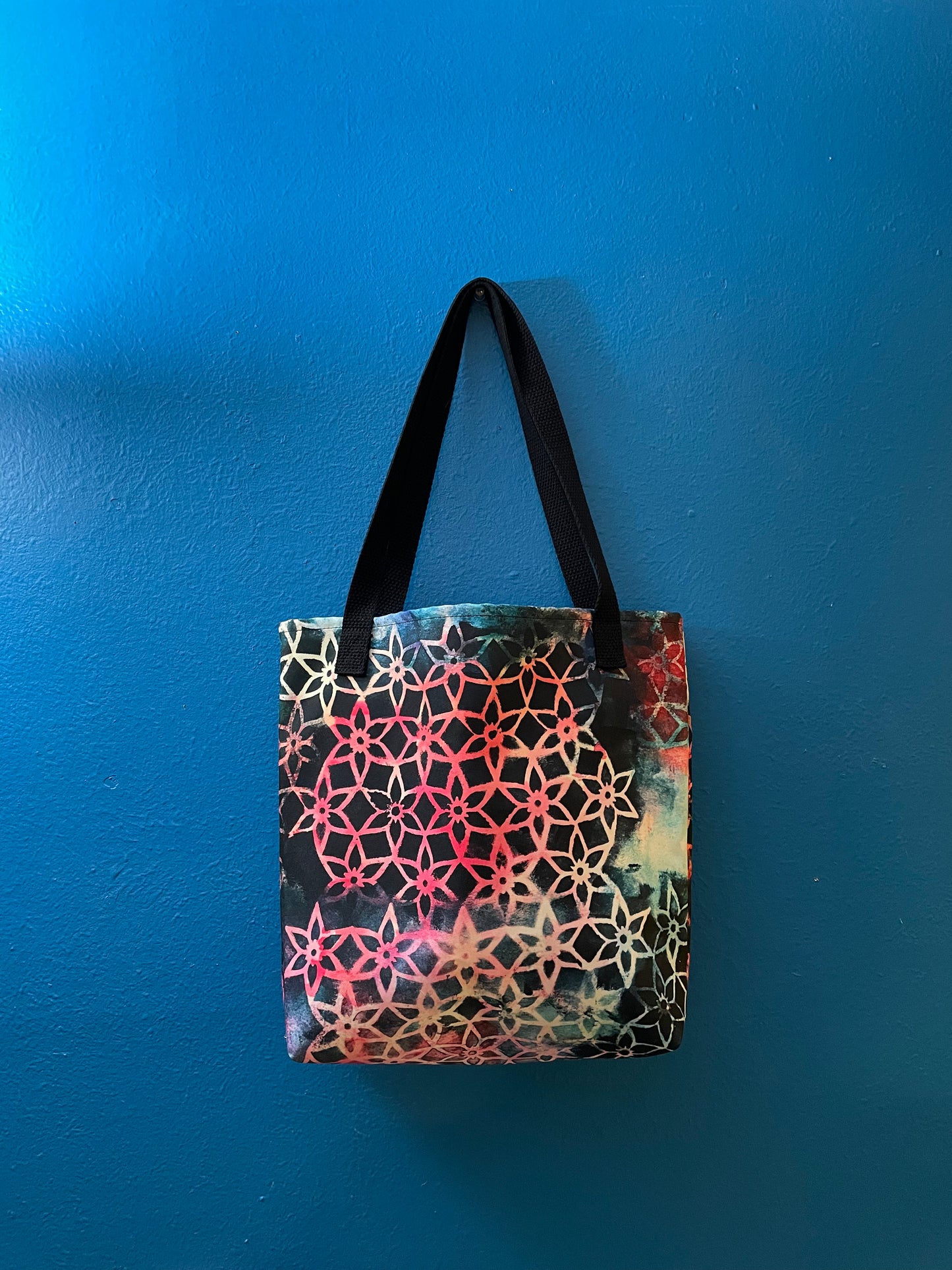 Floral Star Tote Bag