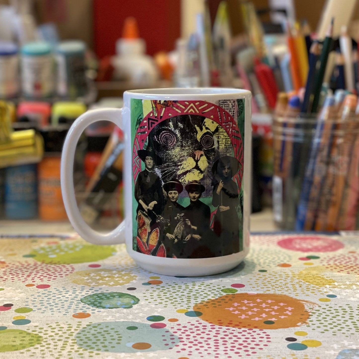 Hypno-Kitty and the Witches Mug