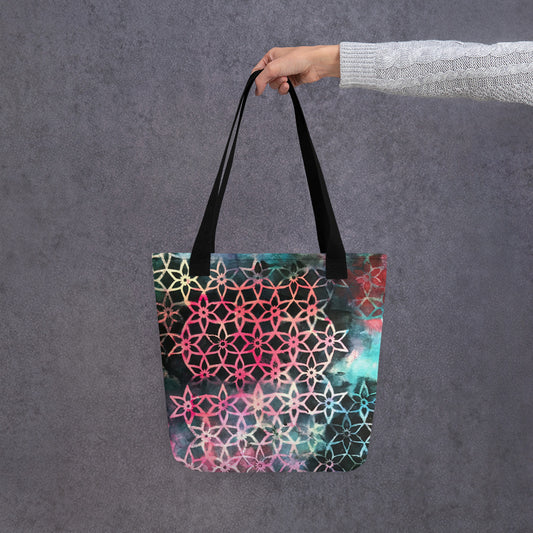 Floral Star Tote Bag