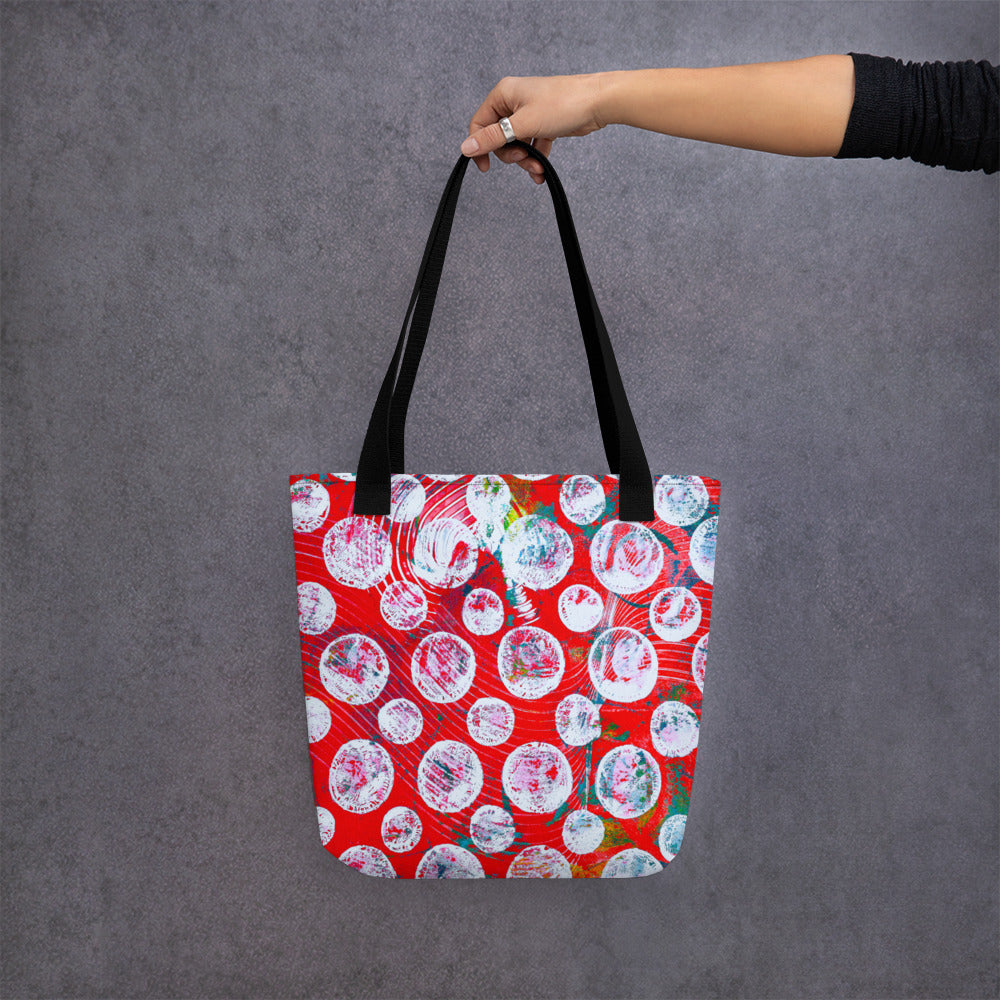 White Dots Tote Bag