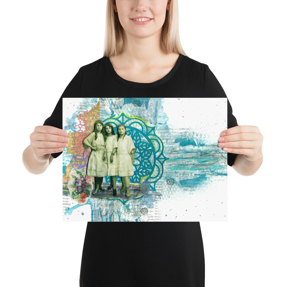 Three Girls Art Print