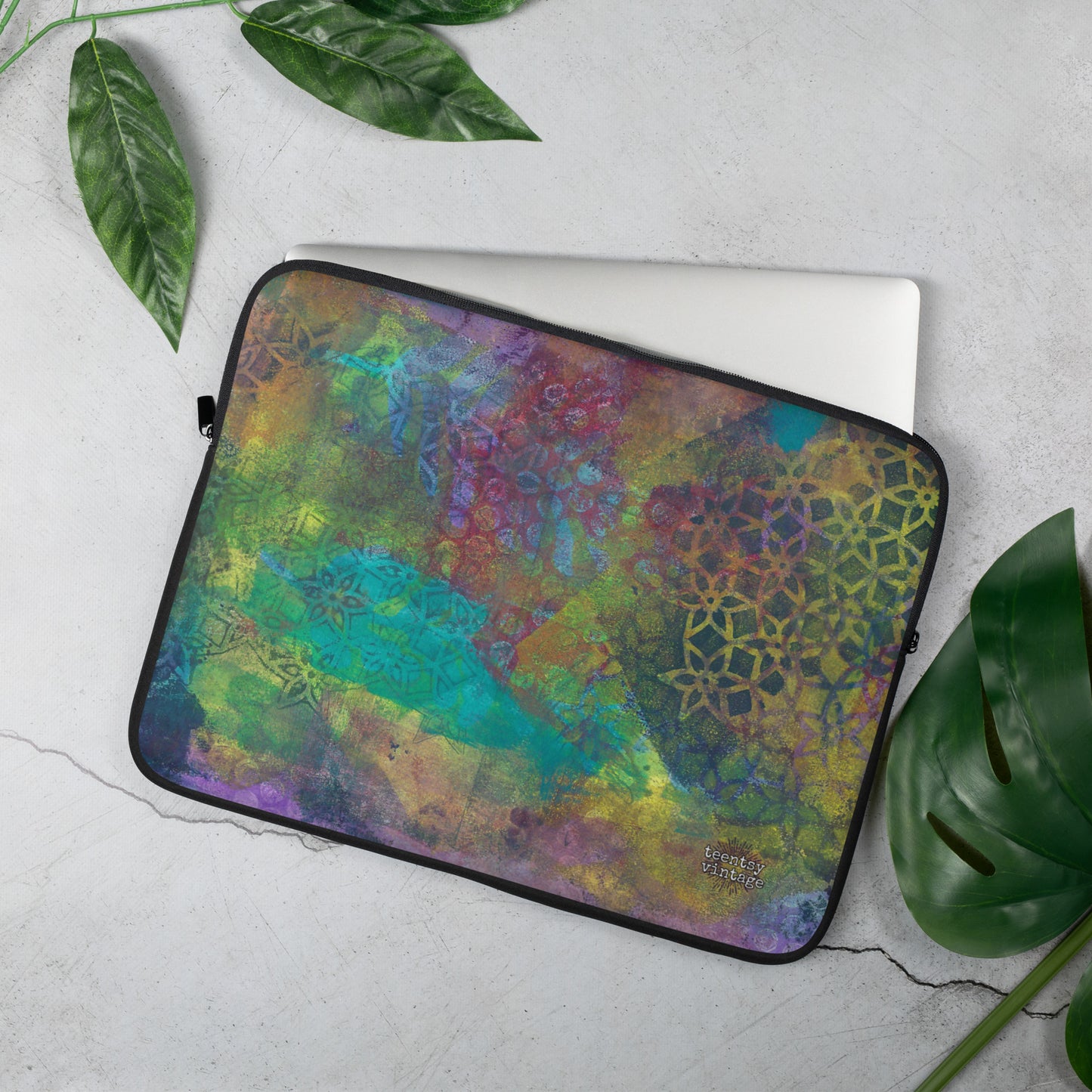 Rainbow Grunge Laptop Sleeve